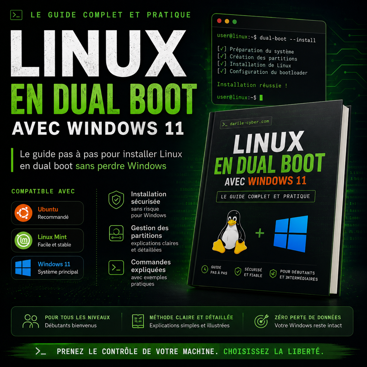 Linux en Dual Boot avec Windows 11 – Le Guide Complet