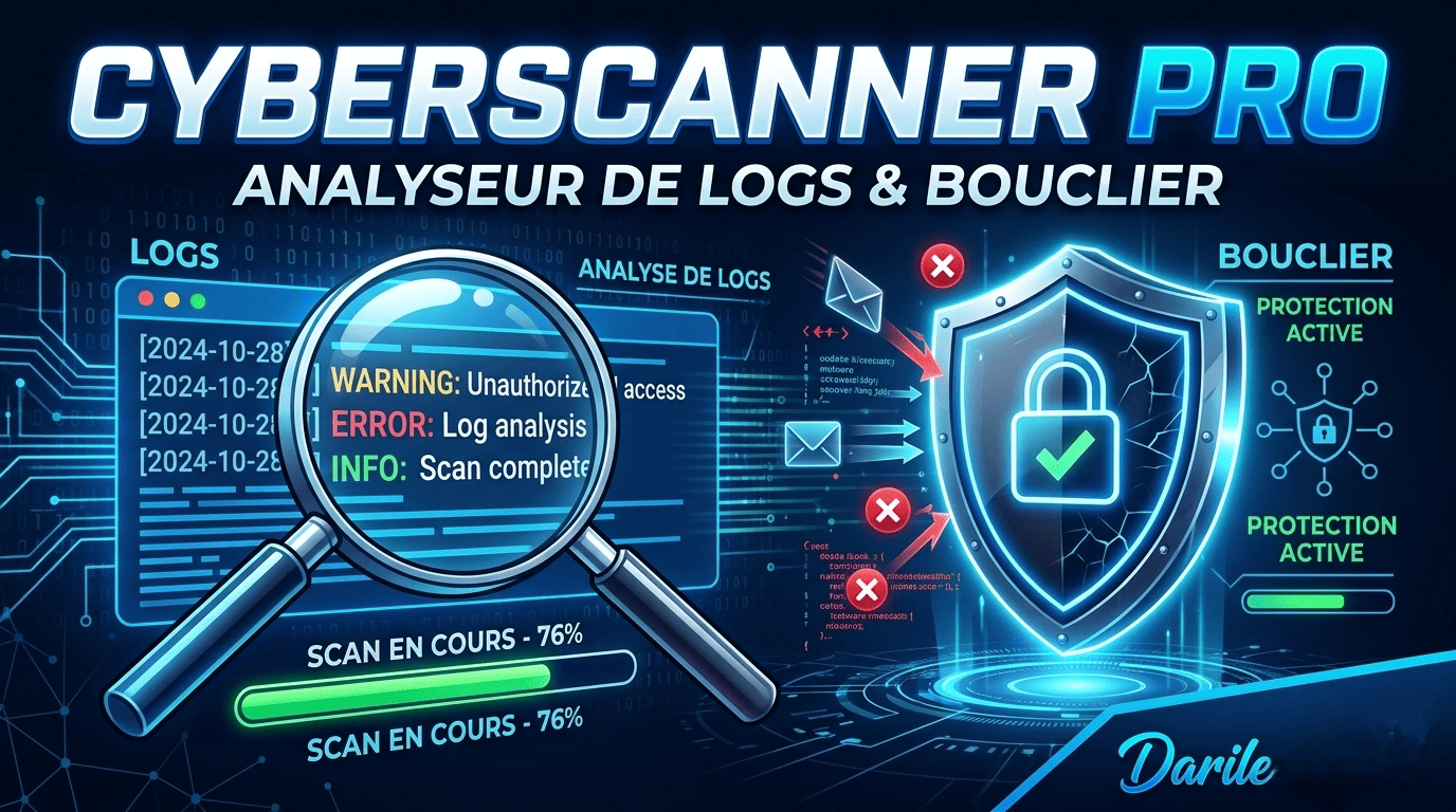 CyberScanner PRO — Analyseur de Logs & Bouclier